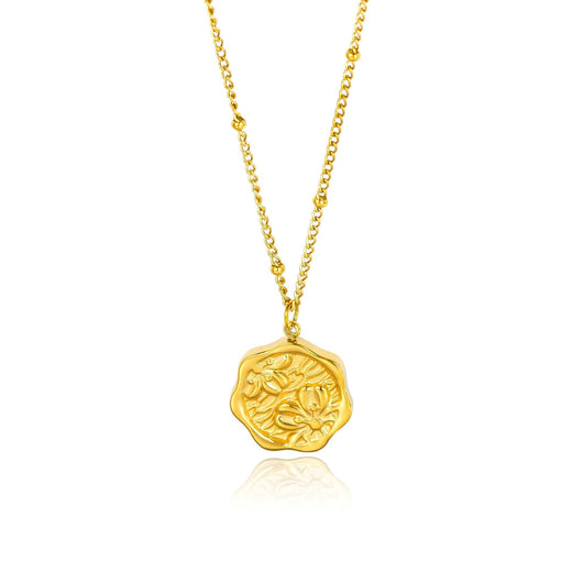 GOLD COIN PENDANT NECKLACE