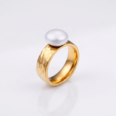 GOLD PEARL VINTAGE RING