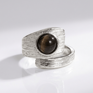 SILVER BLACK ONYX VINTAGE RING - (ADJUSTABLE) VIP