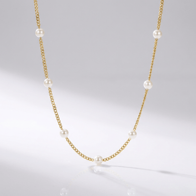 ZIRCONIA BEADED NECKLACE