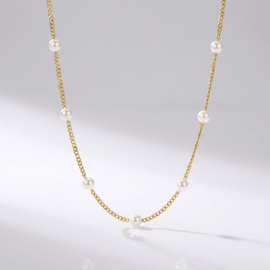 ZIRCONIA BEADED NECKLACE