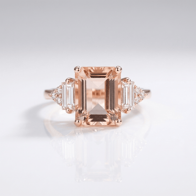SILVER DIAMOND TRIO RING