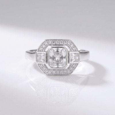 DIAMOND SQUARE VINTAGE RING
