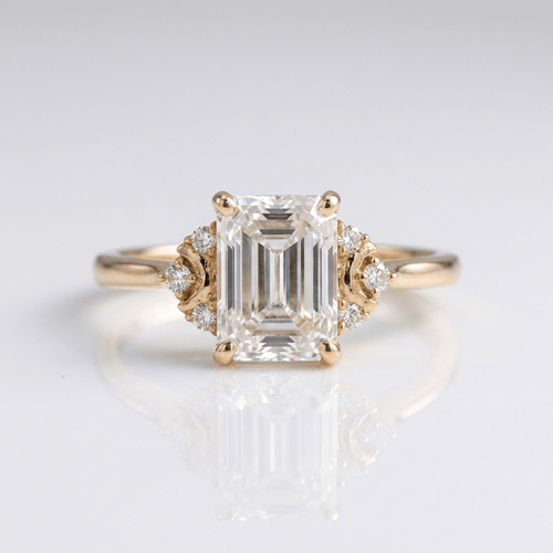 SILVER BAGUETTE DIAMOND RING