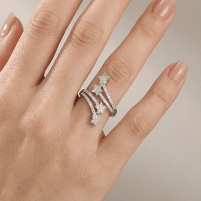 SILVER STAR ZIRCONIA WRAP - (ADJUSTABLE)