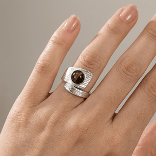SILVER BLACK ONYX VINTAGE RING - (ADJUSTABLE) VIP