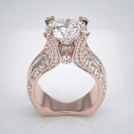 SILVER DIAMOND GLAMOUR RING