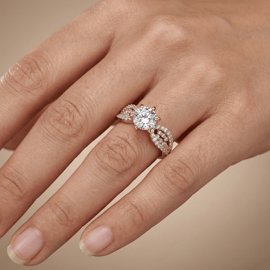 ROSE GOLD DIAMOND LEGACY RING
