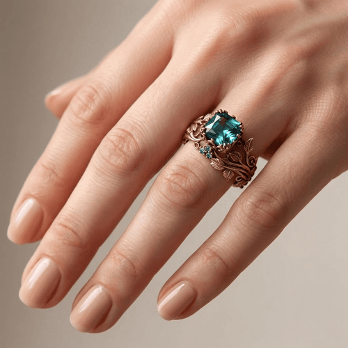 ROSE GOLD ENCHANTED FOREST RING