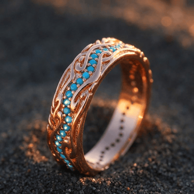 AQUA TIDAL BAND RING