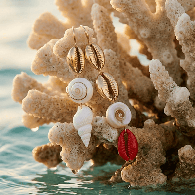 SHELL DROP EARRINGS