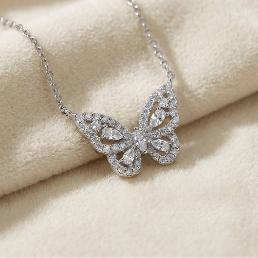SILVER BUTTERFLY DREAMER NECKLACE