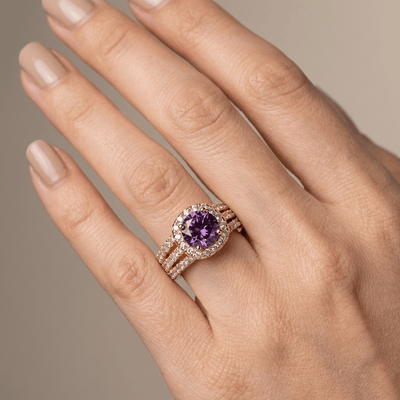 GOLD AMETHYST RING