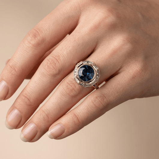 BLUE COMPASS RING