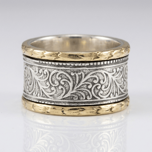 RETRO ORNATE BAND RING