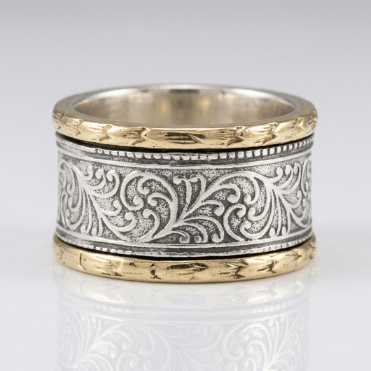 RETRO ORNATE BAND RING