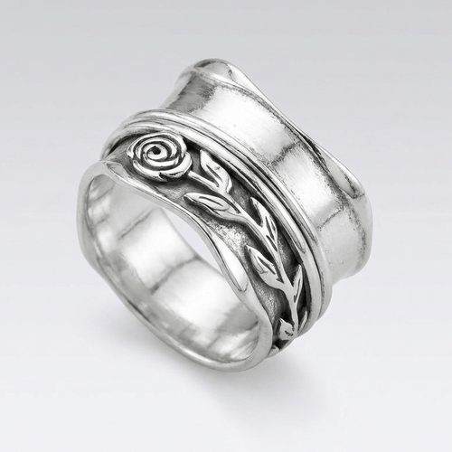 VINTAGE ROSE BAND RING