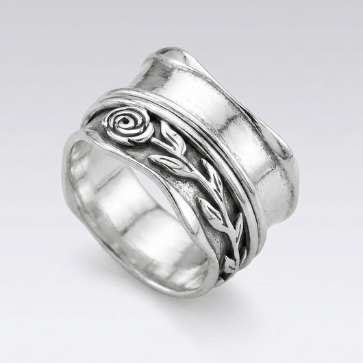VINTAGE ROSE BAND RING