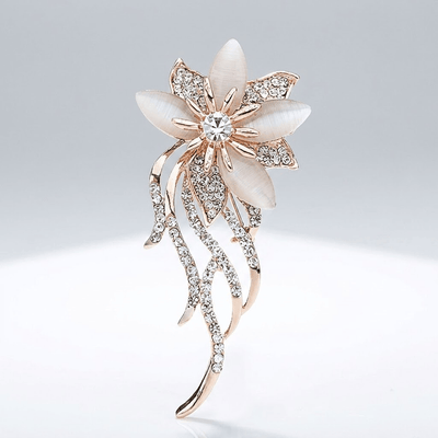 CRYSTAL BLOOM BROOCH