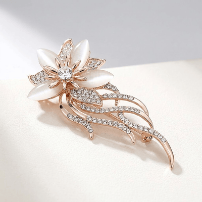CRYSTAL BLOOM BROOCH