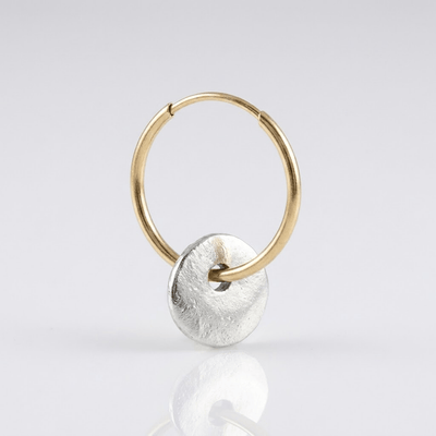 DISC HOOP EARRINGS