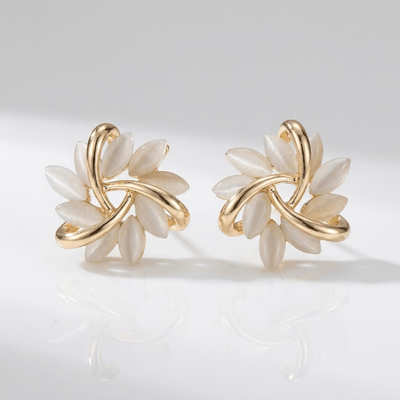 GOLD PETAL EARRINGS