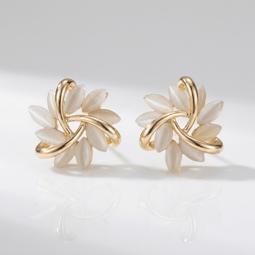 GOLD PETAL EARRINGS
