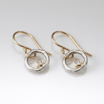 VINTAGE SILVER CIRCLE EARRINGS