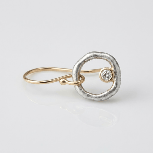 VINTAGE SILVER CIRCLE EARRINGS
