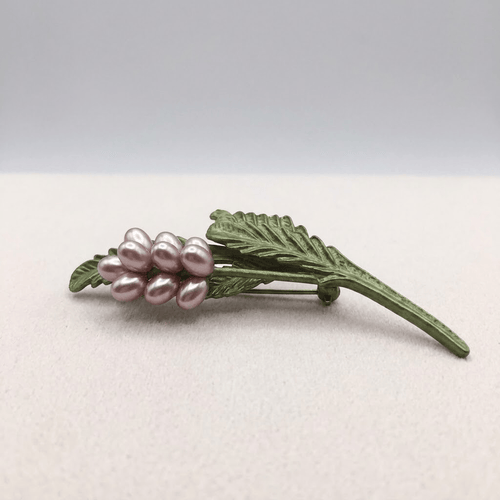 PEARL BOTANICAL BROOCH