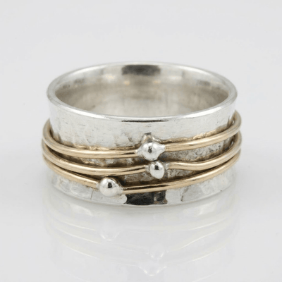 DUAL TONE SPINNER RING