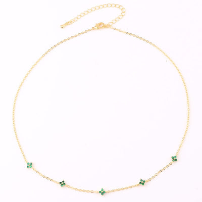 EMERALD LUCKY CHARM NECKLACE