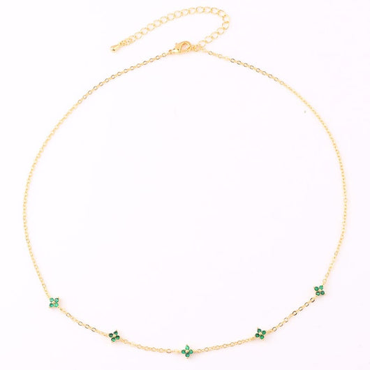 EMERALD LUCKY CHARM NECKLACE
