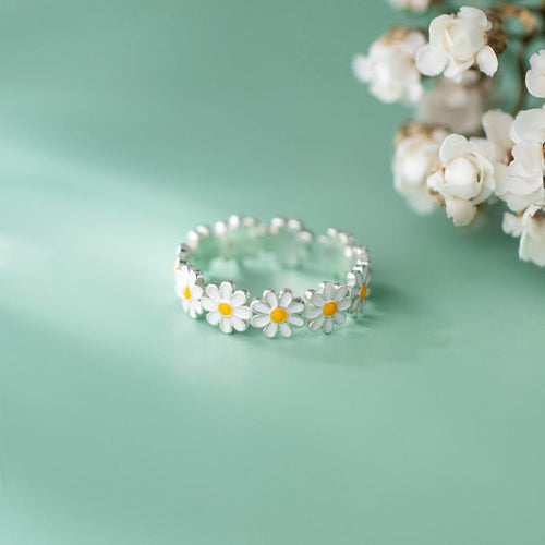 DAISY CROWN RING - (ADJUSTABLE)