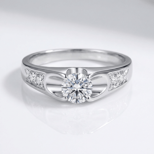 CLASSIC ROSE GOLD ZIRCONIA SOLITAIRE RING