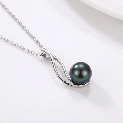 BLACK PEARL PENDANT NECKLACE