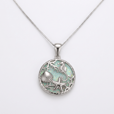 SILVER OCEAN SPIRIT NECKLACE