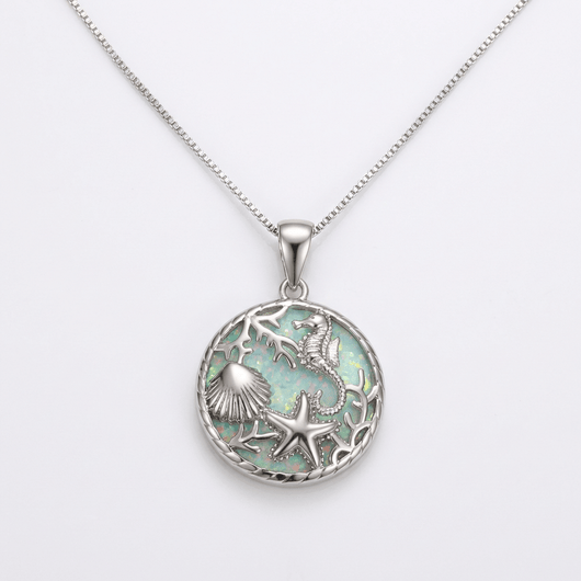 SILVER OCEAN SPIRIT NECKLACE