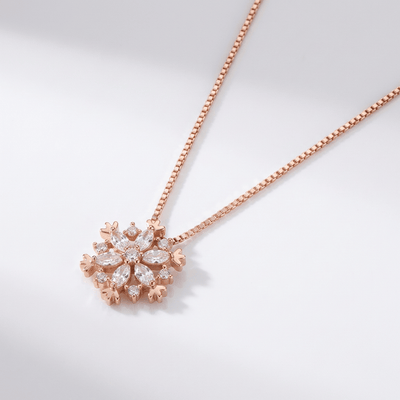 SNOWFLAKE ZIRCONIA NECKLACE