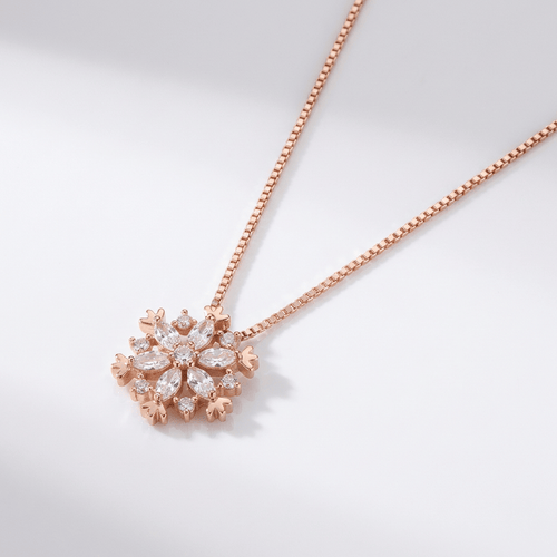 SNOWFLAKE ZIRCONIA NECKLACE