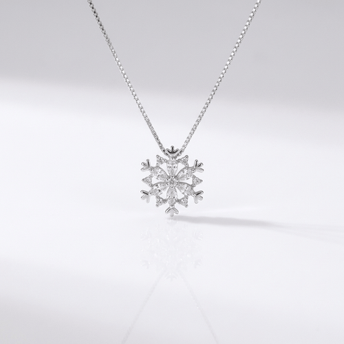 SNOWFLAKE ZIRCONIA NECKLACE
