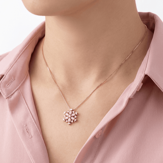 SNOWFLAKE ZIRCONIA NECKLACE