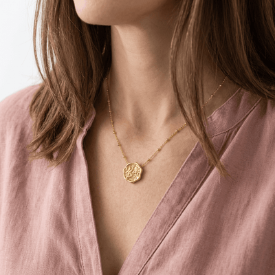 GOLD COIN PENDANT NECKLACE